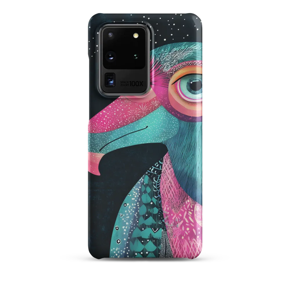 Whimsical Vulture: A Dance of Colors | Phone Case |  S20 Ultra | Snap Case | Matte