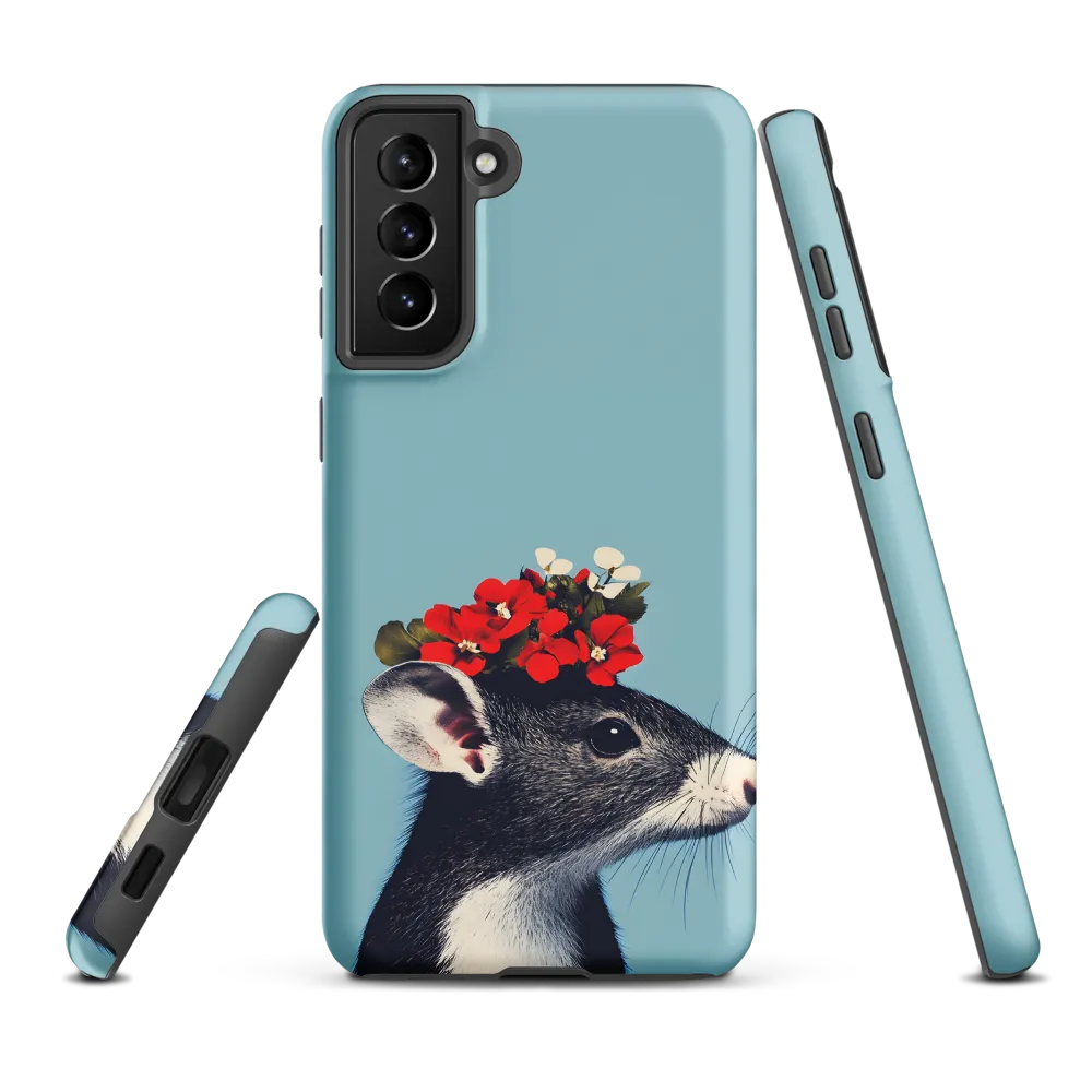 Whimsical Flora: A Mouse's Floral Crown