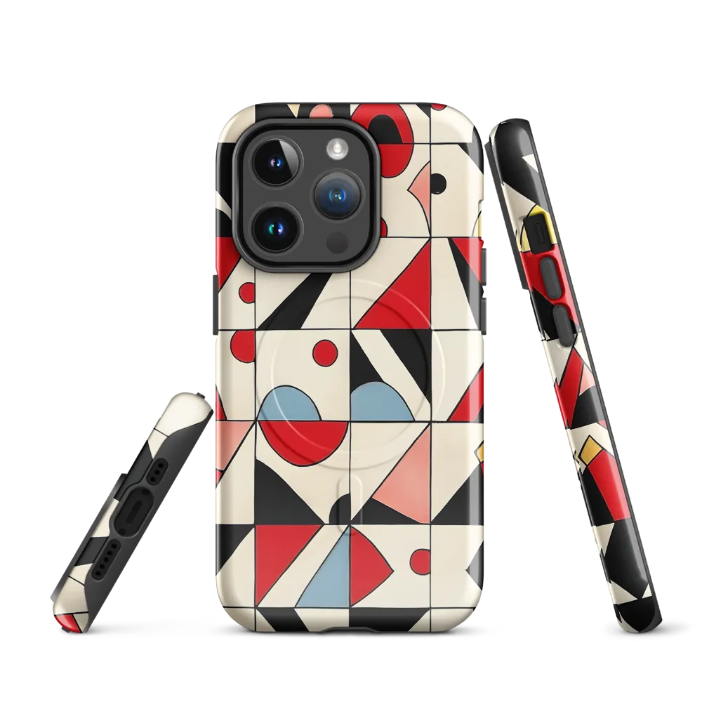 Dynamic Geometric Harmony | Phone Case |  14 Pro | MagSafe® Tough Case | Glossy
