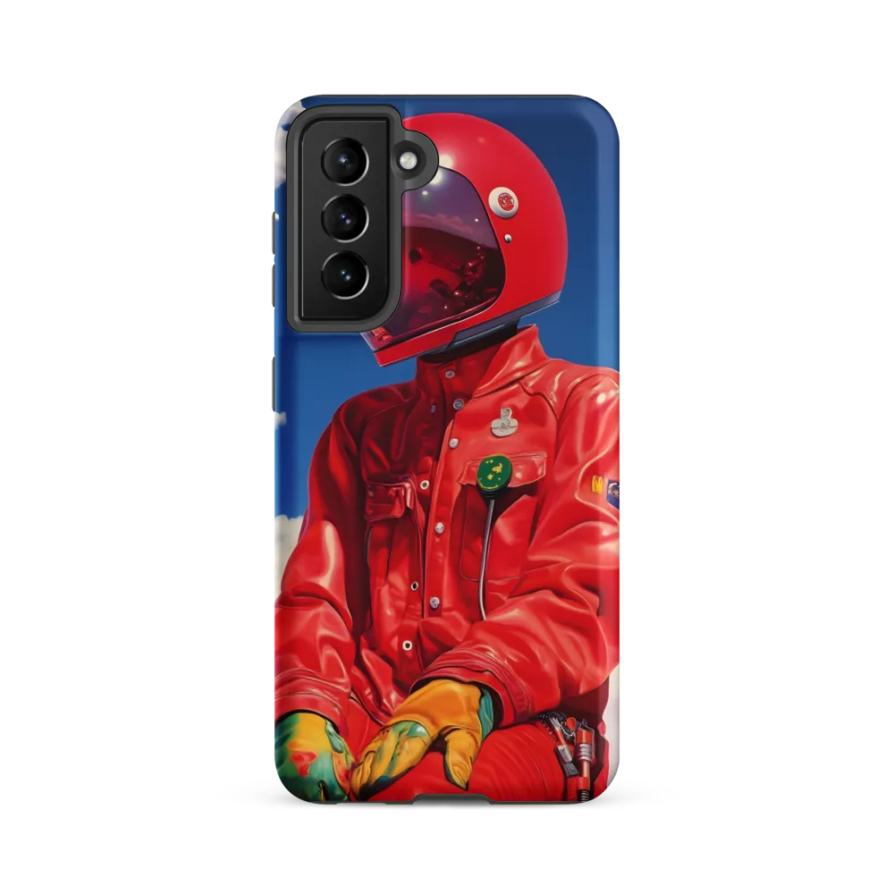 Astronaut in Crimson