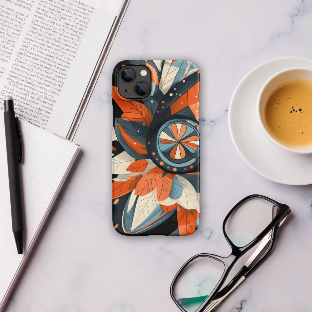 Floral Symphony in Orange and Teal