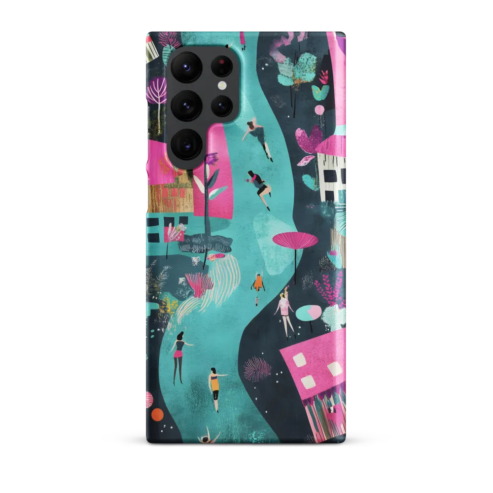 Whimsical Journey Through a Vibrant Landscape | Phone Case |  S22 Ultra | Snap Case | Matte