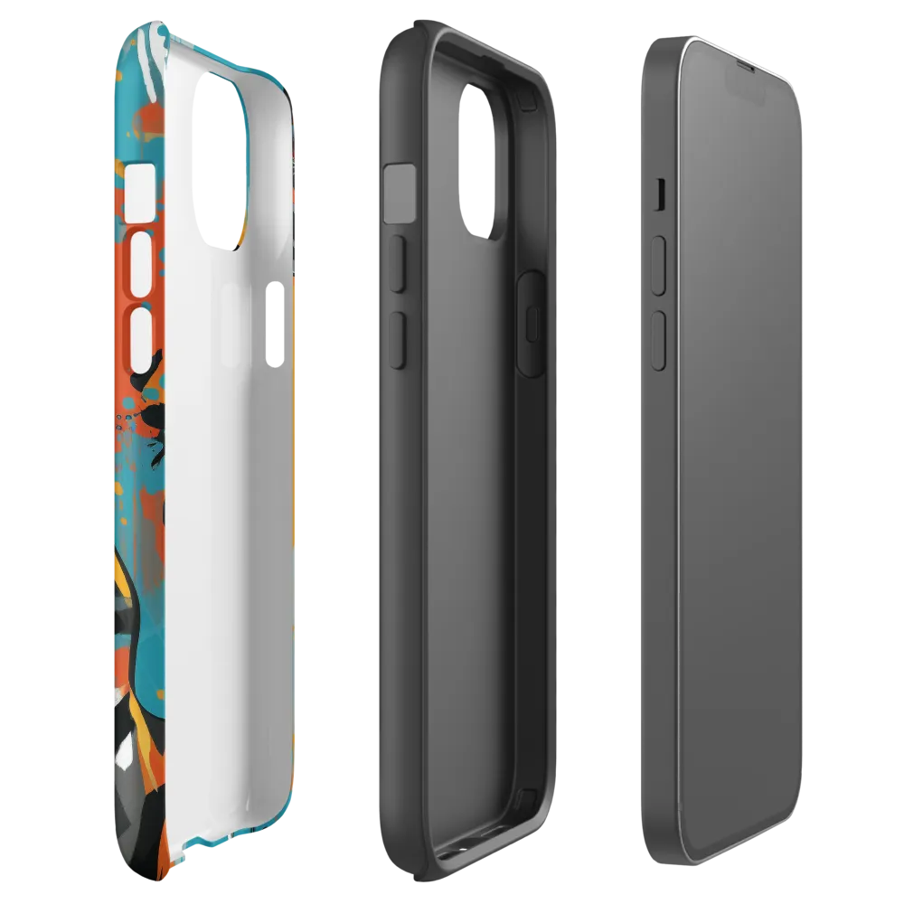 Dynamic Antelope in Vivid Abstract