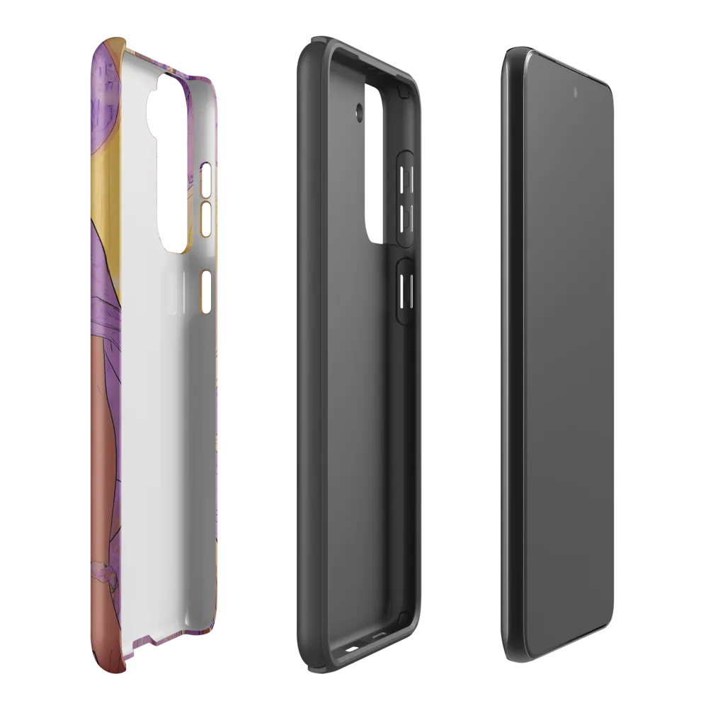 Elegance in Floral Harmony | Phone Case |  S21 Plus | Tough Case | Matte