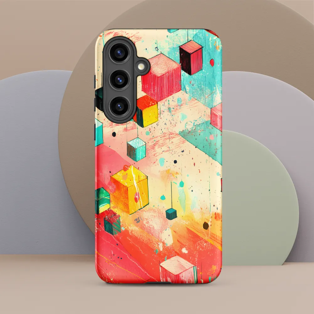 Suspended Cubes in Colorful Abstraction