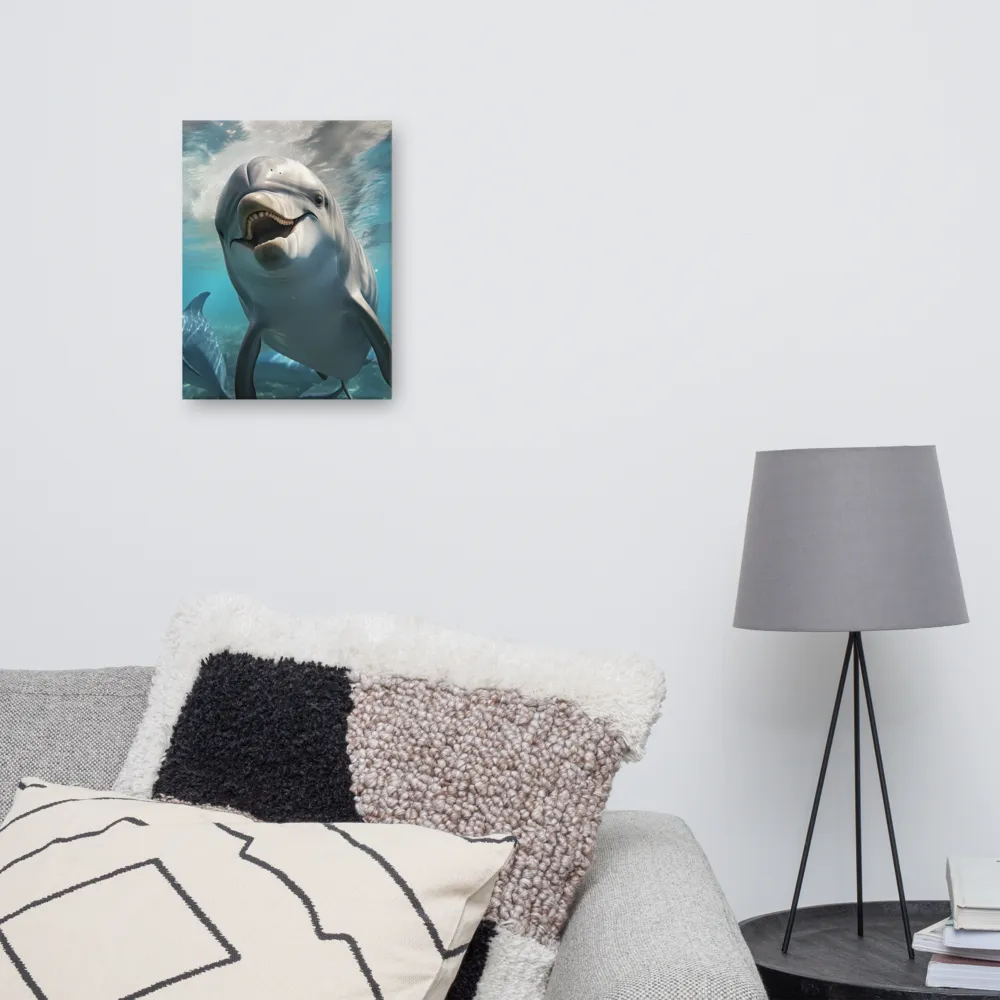 Beneath the Waves: A Dolphin's Dance