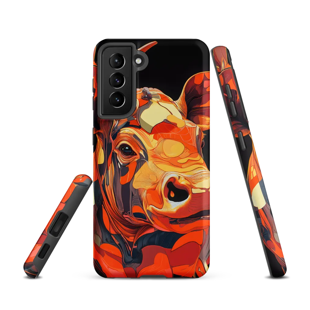 Modern Serenade: The Vibrant Cow