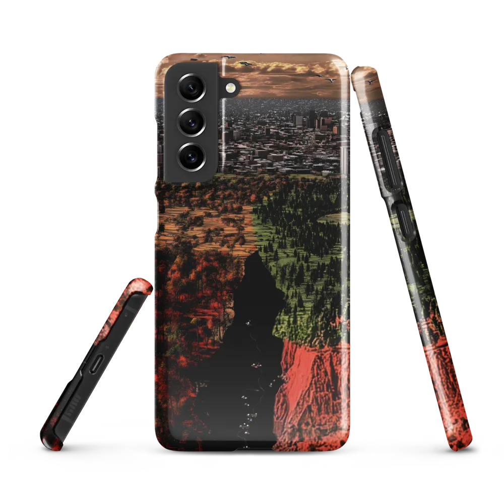 Harmony and Dissonance: A Landscape of Contrasts | Phone Case |  S21 FE | Snap Case | Glossy