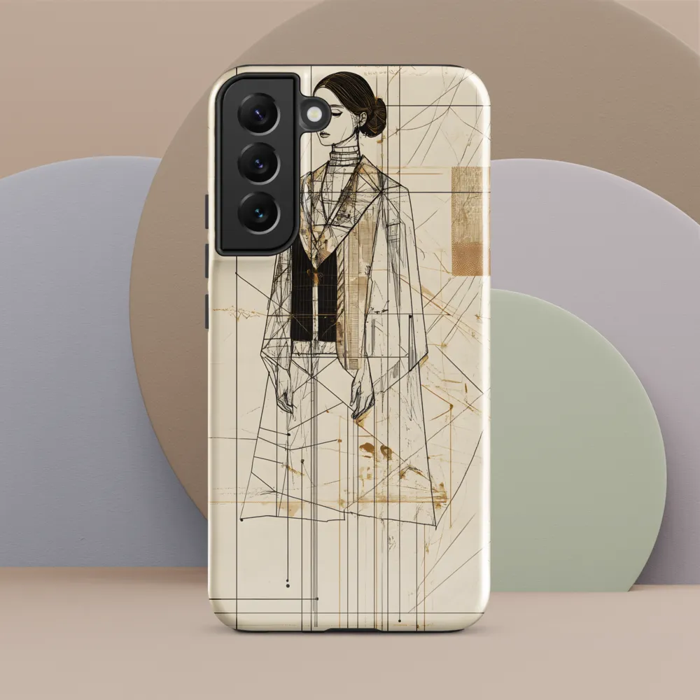 Elegance in Lines | Phone Case |  S22 Plus | Tough Case | Glossy