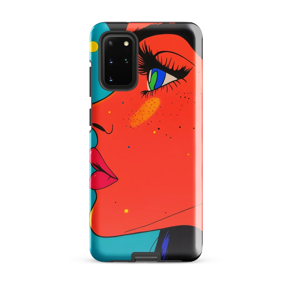 Vibrant Feminine Profile in Pop Art
