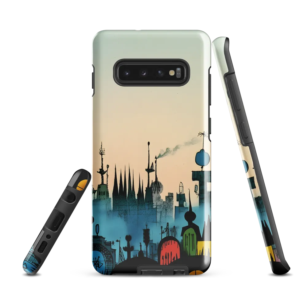 Whimsical Cityscape | Phone Case |  S10 Plus | Tough Case | Glossy