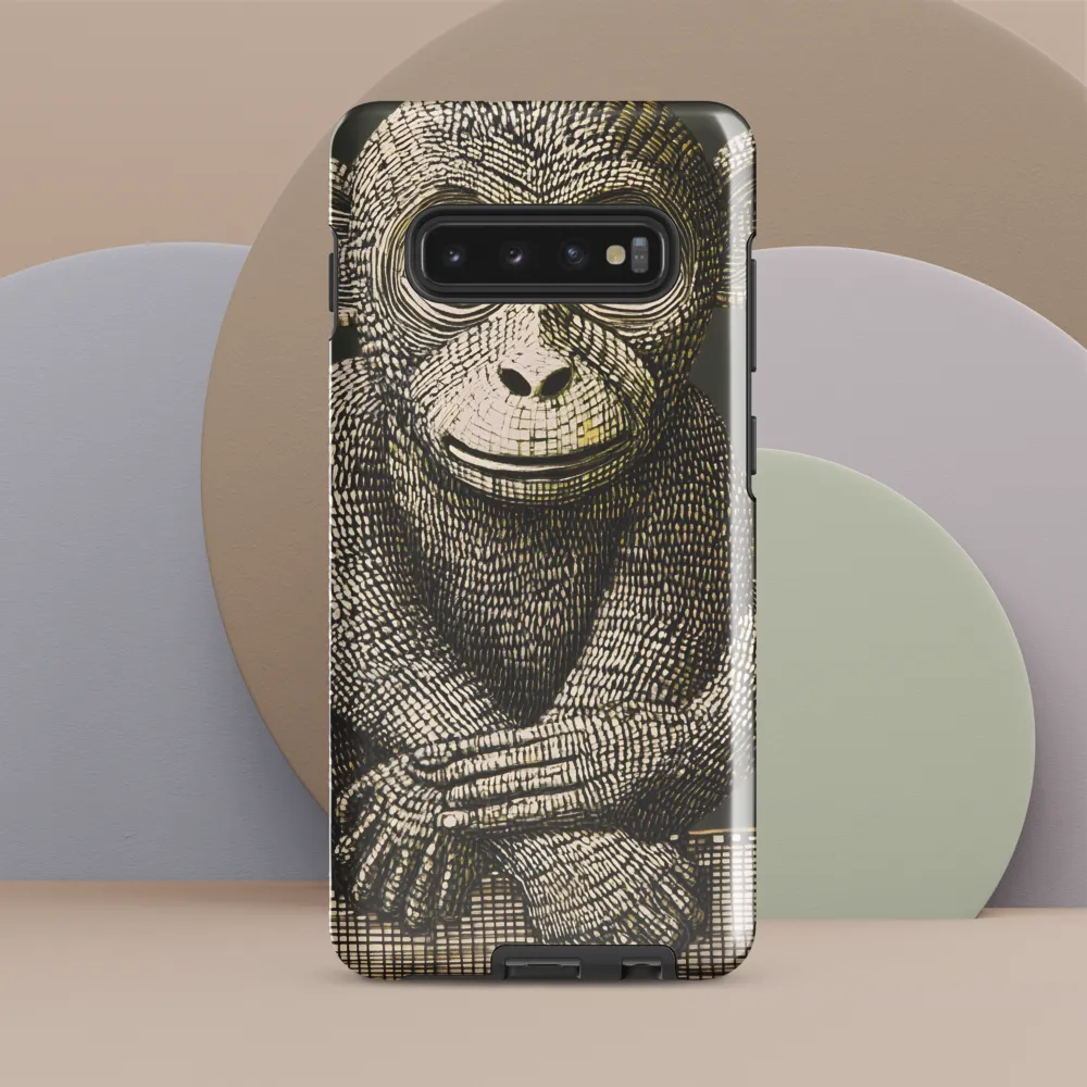 Intricate Primate Portrait | Phone Case |  S10 Plus | Tough Case | Glossy