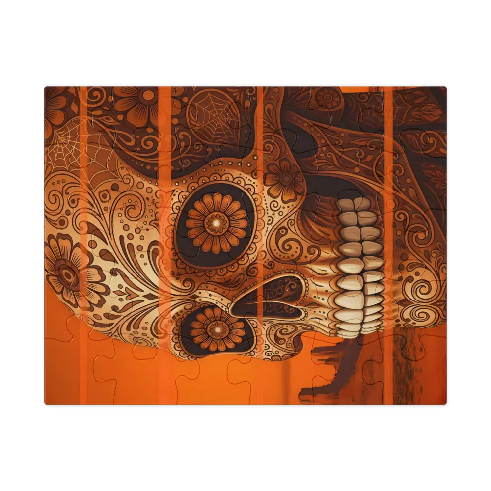 Desert Calavera 
 Jigsaw Puzzle in Tin Box