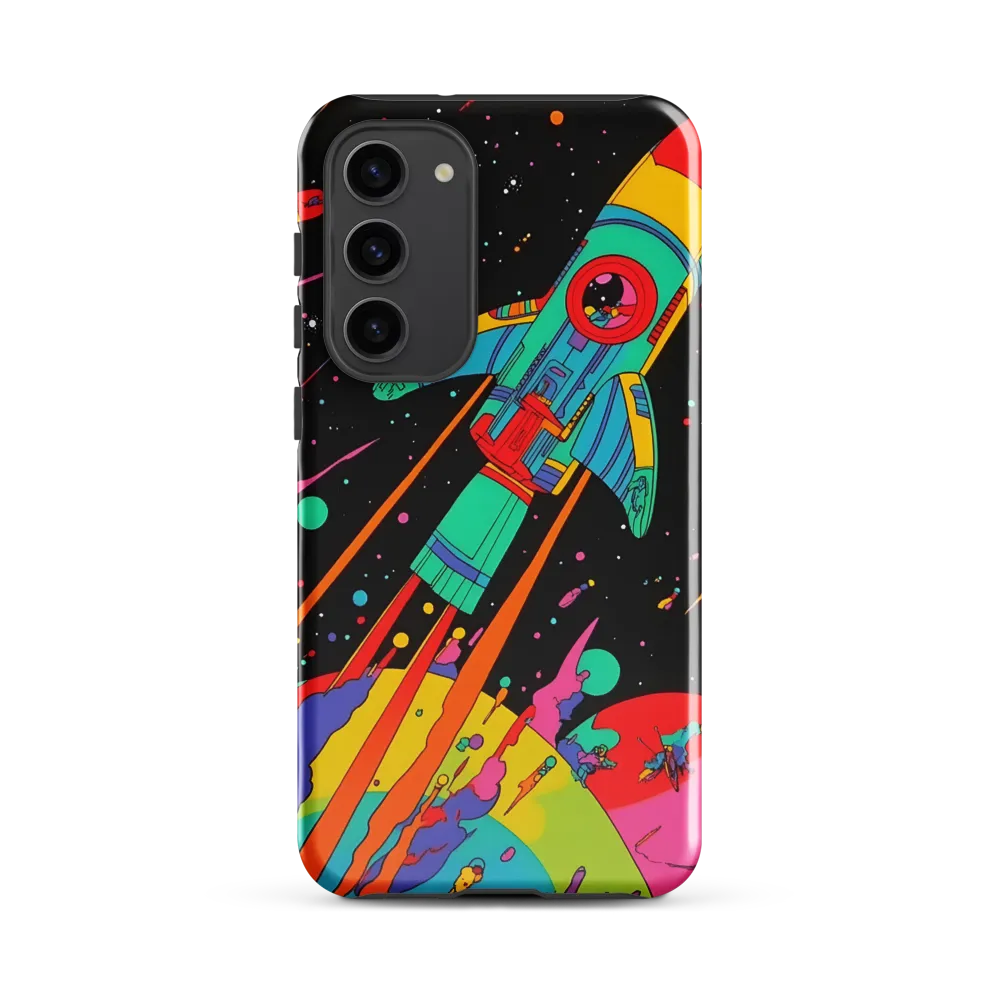 Cosmic Voyage: The Neon Lift-Off