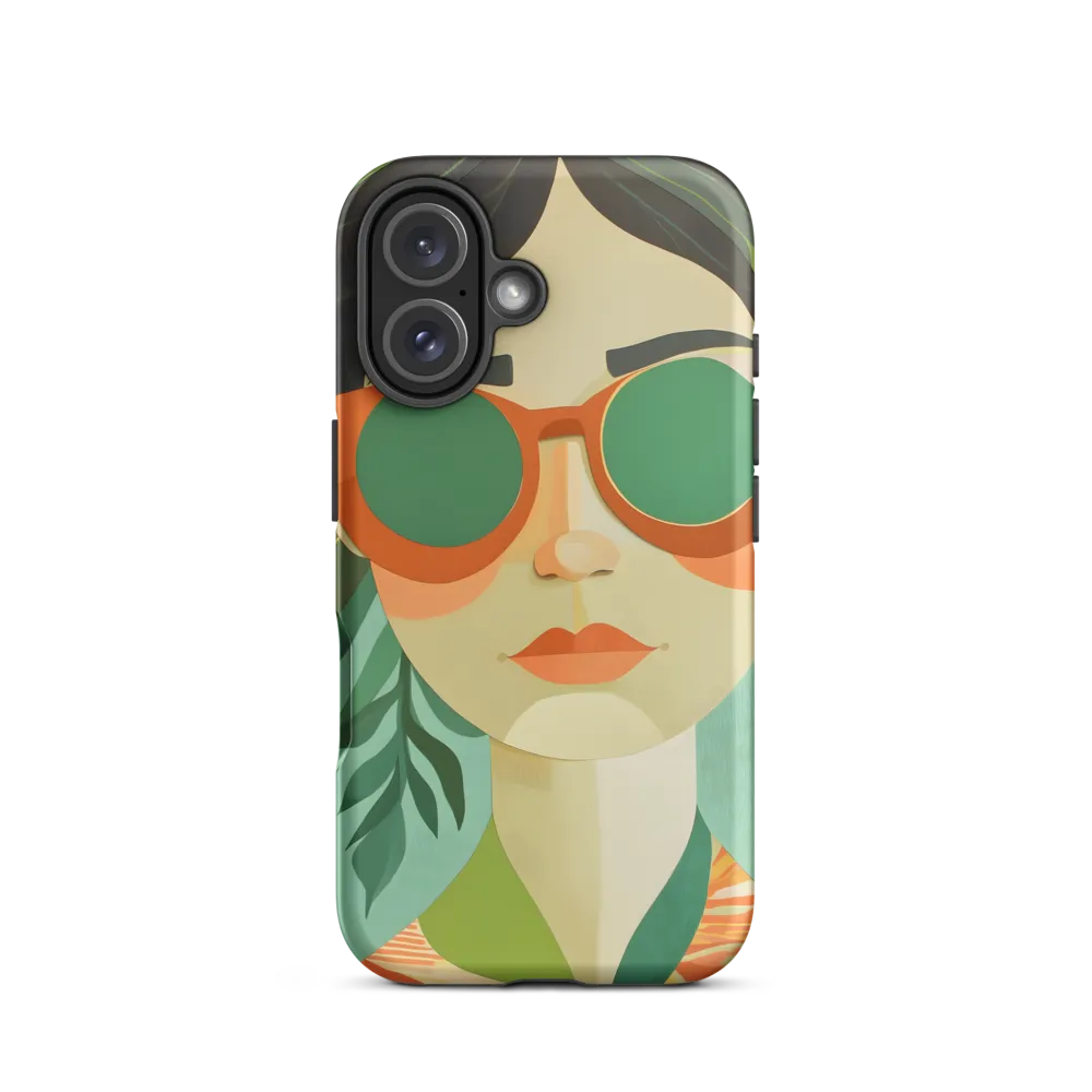 Bold Serenity: A Modern Portrait | Phone Case