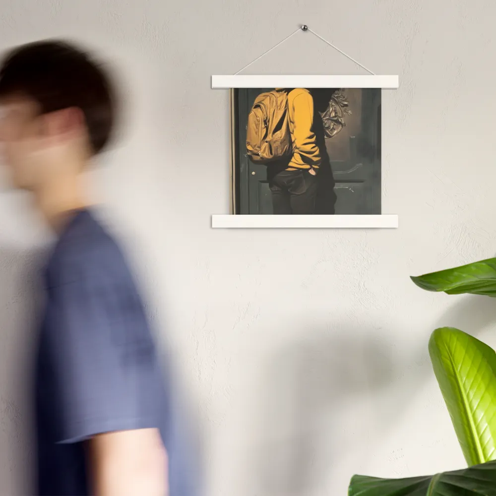 Silent Reflection | Poster With White Wood Hanger | 10″×10″