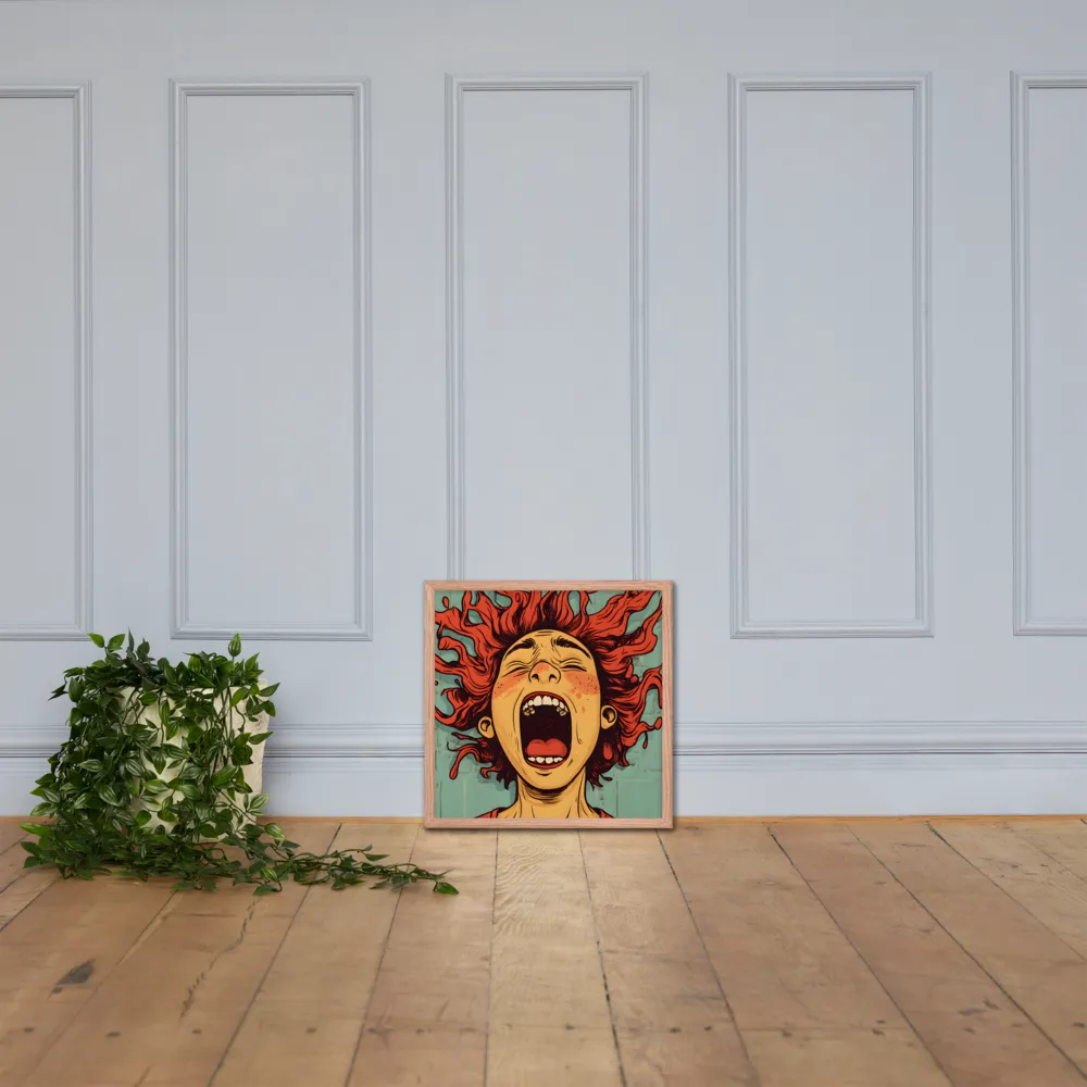 Fury Unleashed | Poster with Red oak Frame | 18″×18″