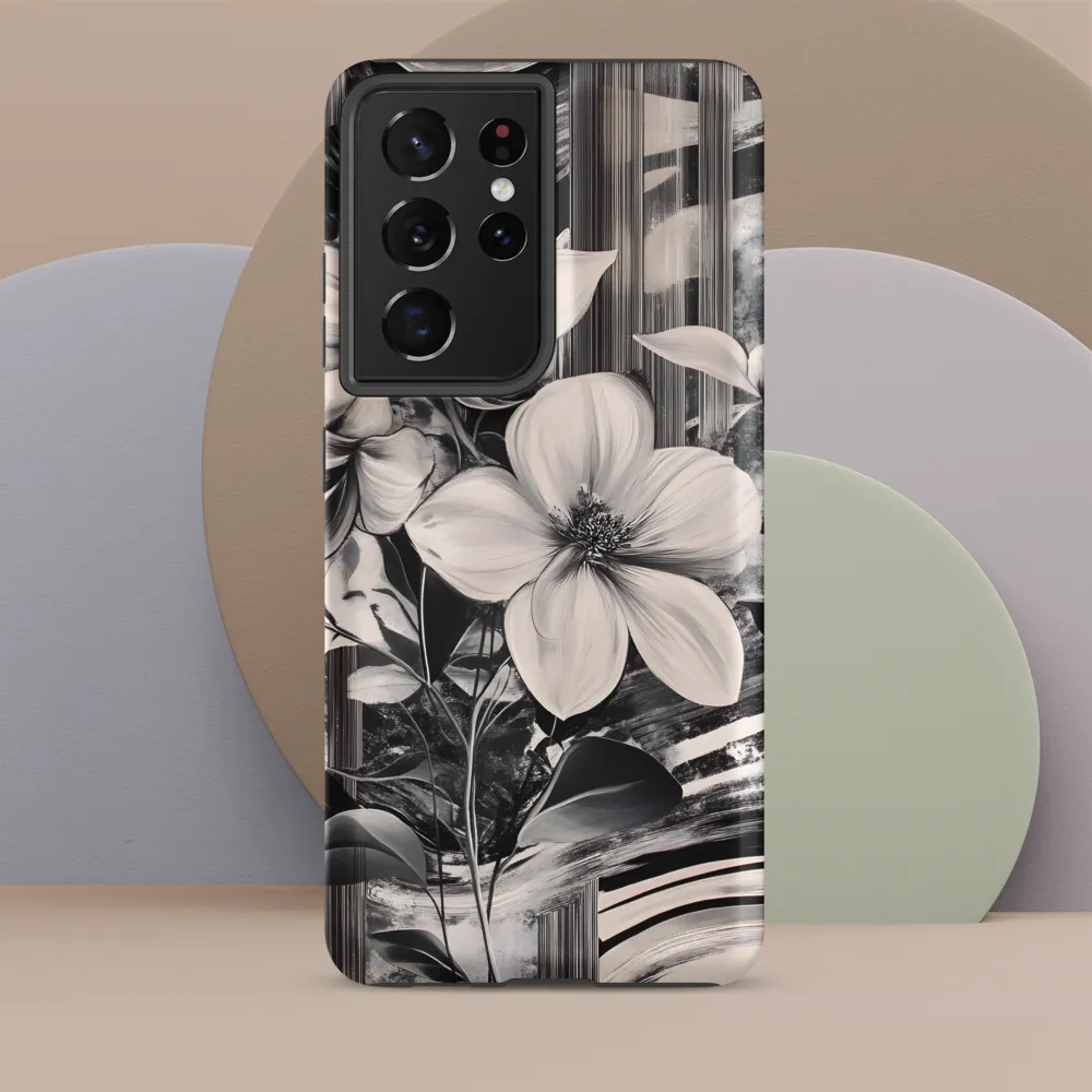 Ethereal Bloom: A Dance of Monochromes