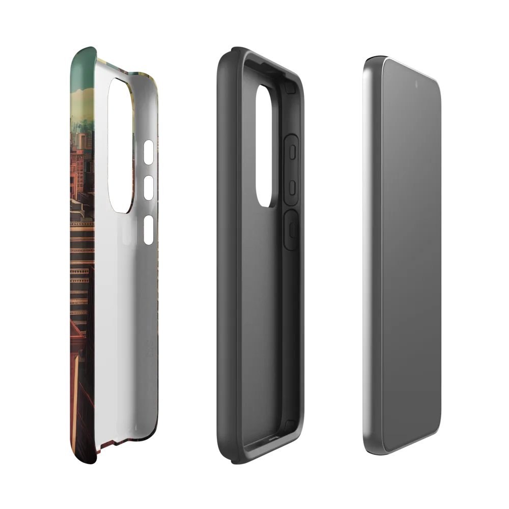 Urban Reverie: A Journey Through the City | Phone Case |  S23 | Tough Case | Matte