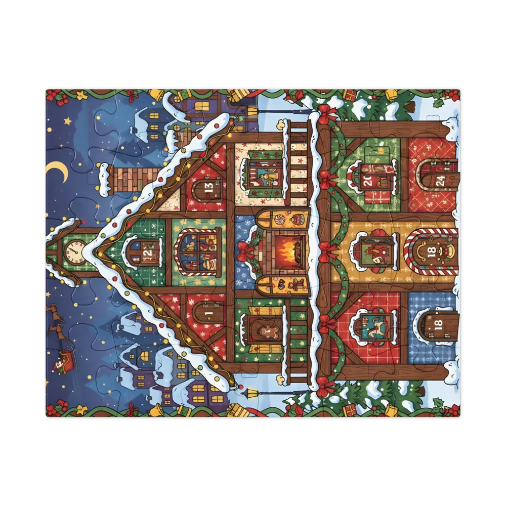 Advent Cottage 
 Jigsaw Puzzle in Tin Box