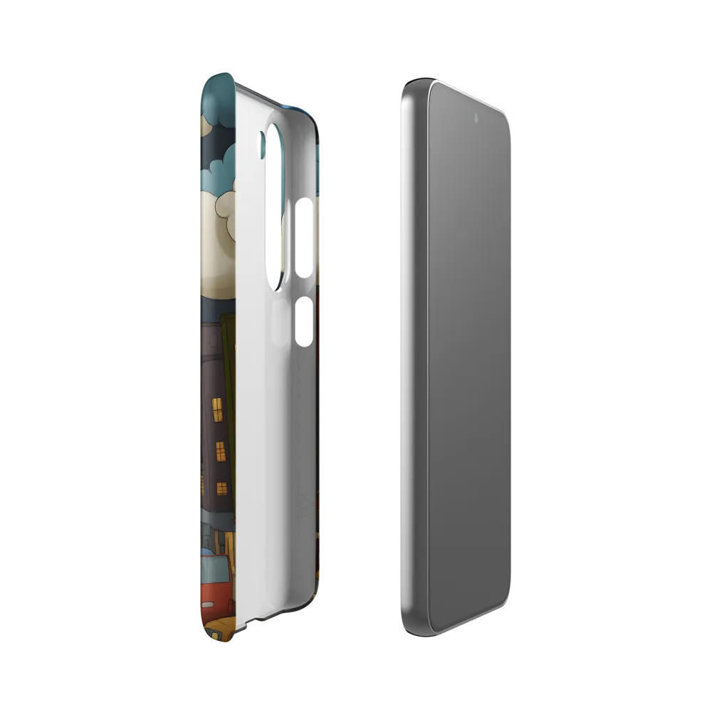 Urban Symphony: A City Awakens at Dusk | Phone Case |  S23 | Snap Case | Matte