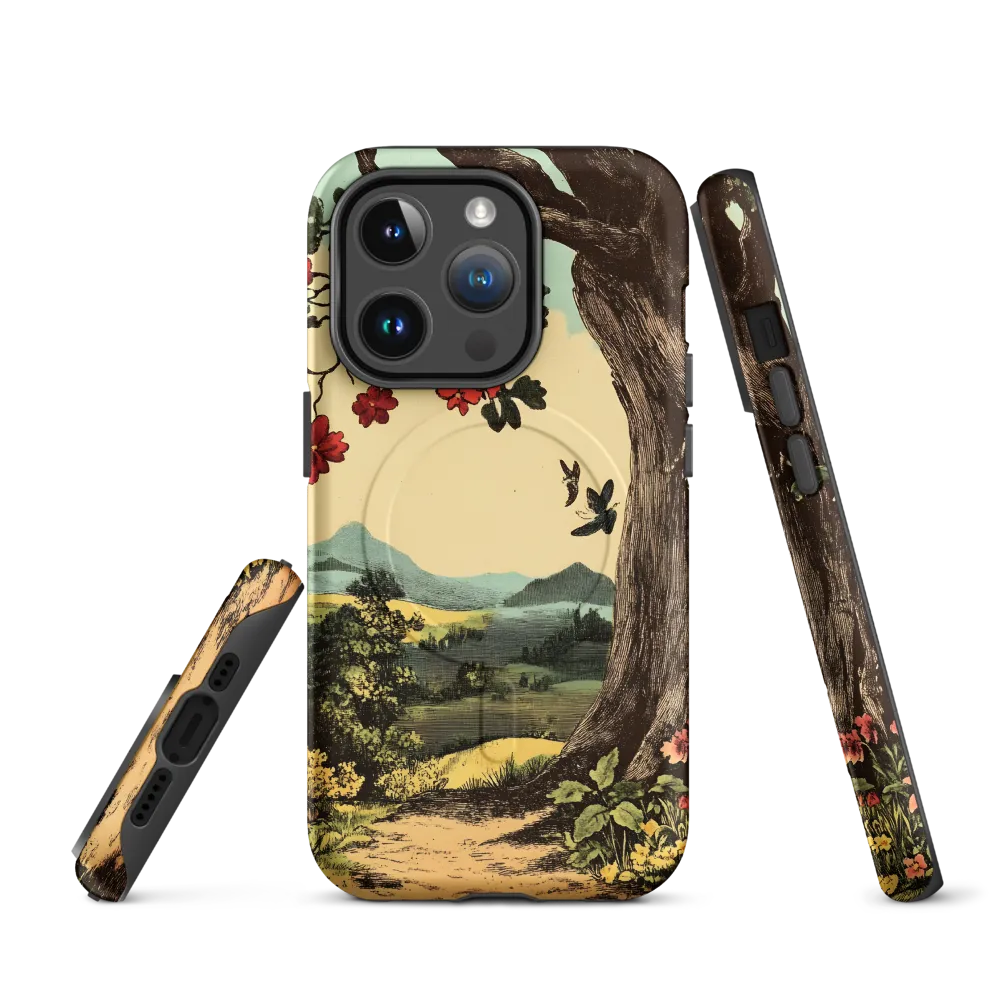 Whispers of a Vintage Landscape | Phone Case |  14 Pro | MagSafe® Tough Case | Matte