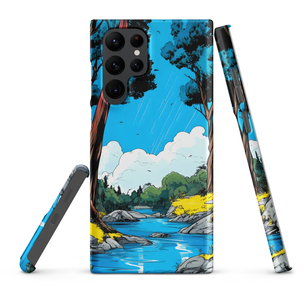 Tranquil River in a Comic Landscape