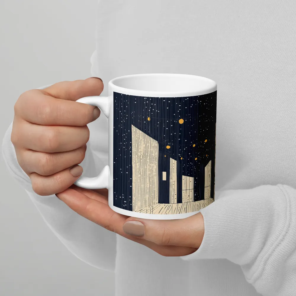 Under the Starry Canvas | Mug with White inside | 11 oz