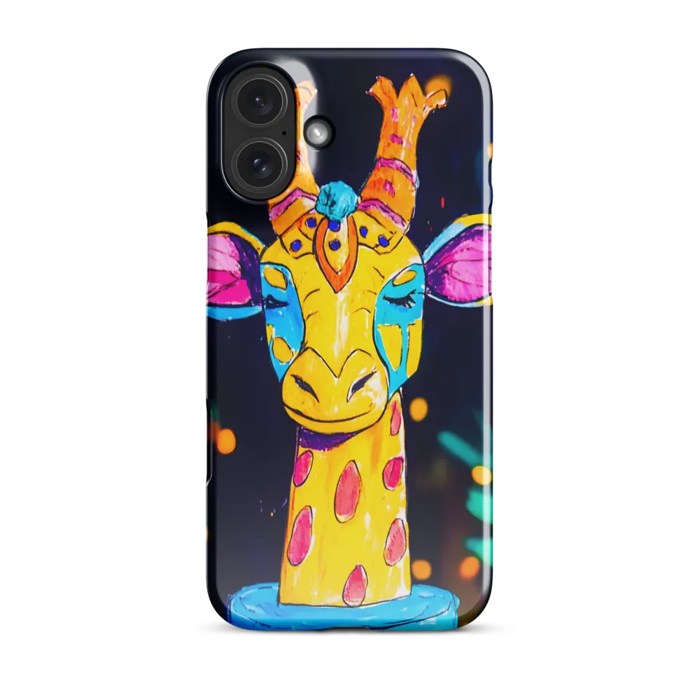 Whimsical Giraffe in Vibrant Colors