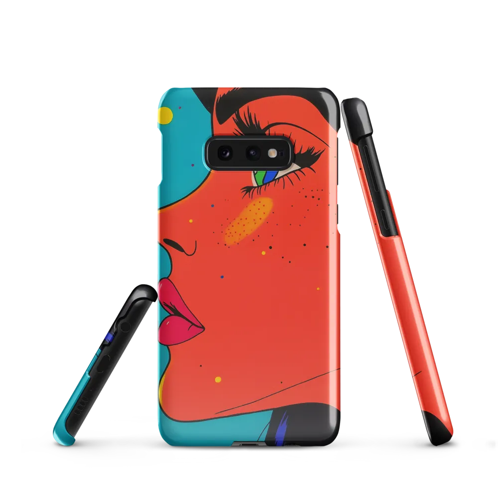 Vibrant Feminine Profile in Pop Art