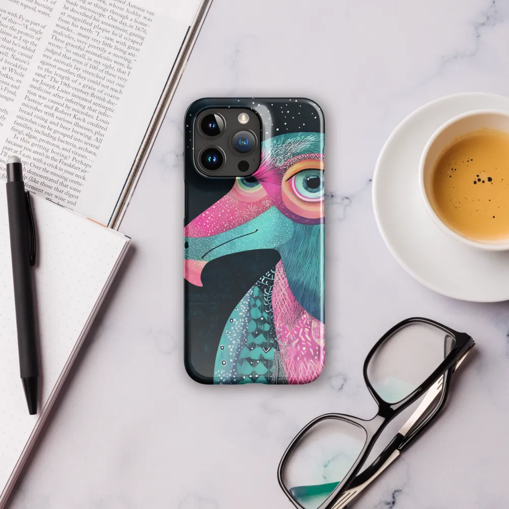 Whimsical Vulture: A Dance of Colors | Phone Case |  15 Pro Max | Snap Case | Glossy
