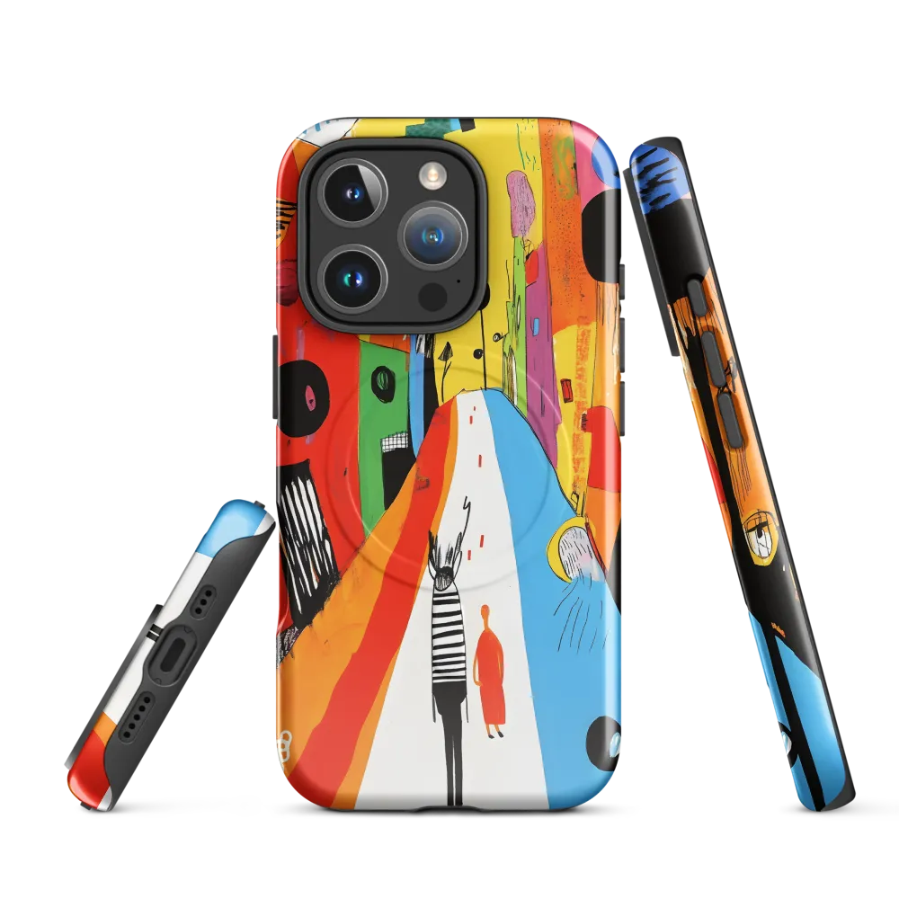 Vibrant Urban Journey | Phone Case |  16 Pro | MagSafe® Tough Case | Glossy
