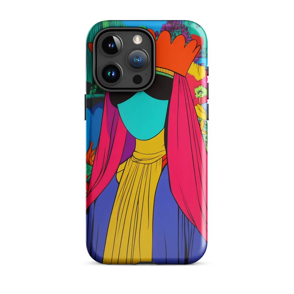 Crowned Surrealism | Phone Case |  15 Pro Max | Tough Case | Glossy