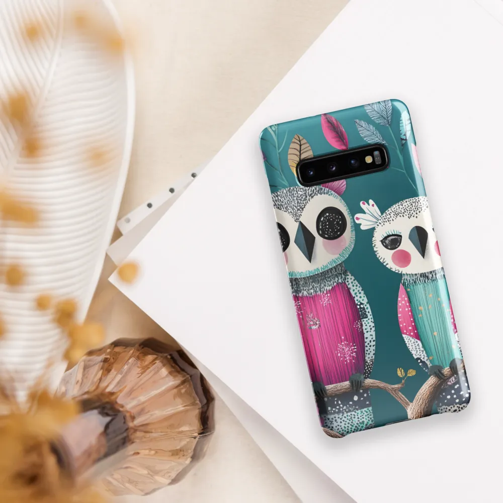 Whimsical Duo: A Celebration of Nature and Color | Phone Case |  S10 Plus | Snap Case | Glossy