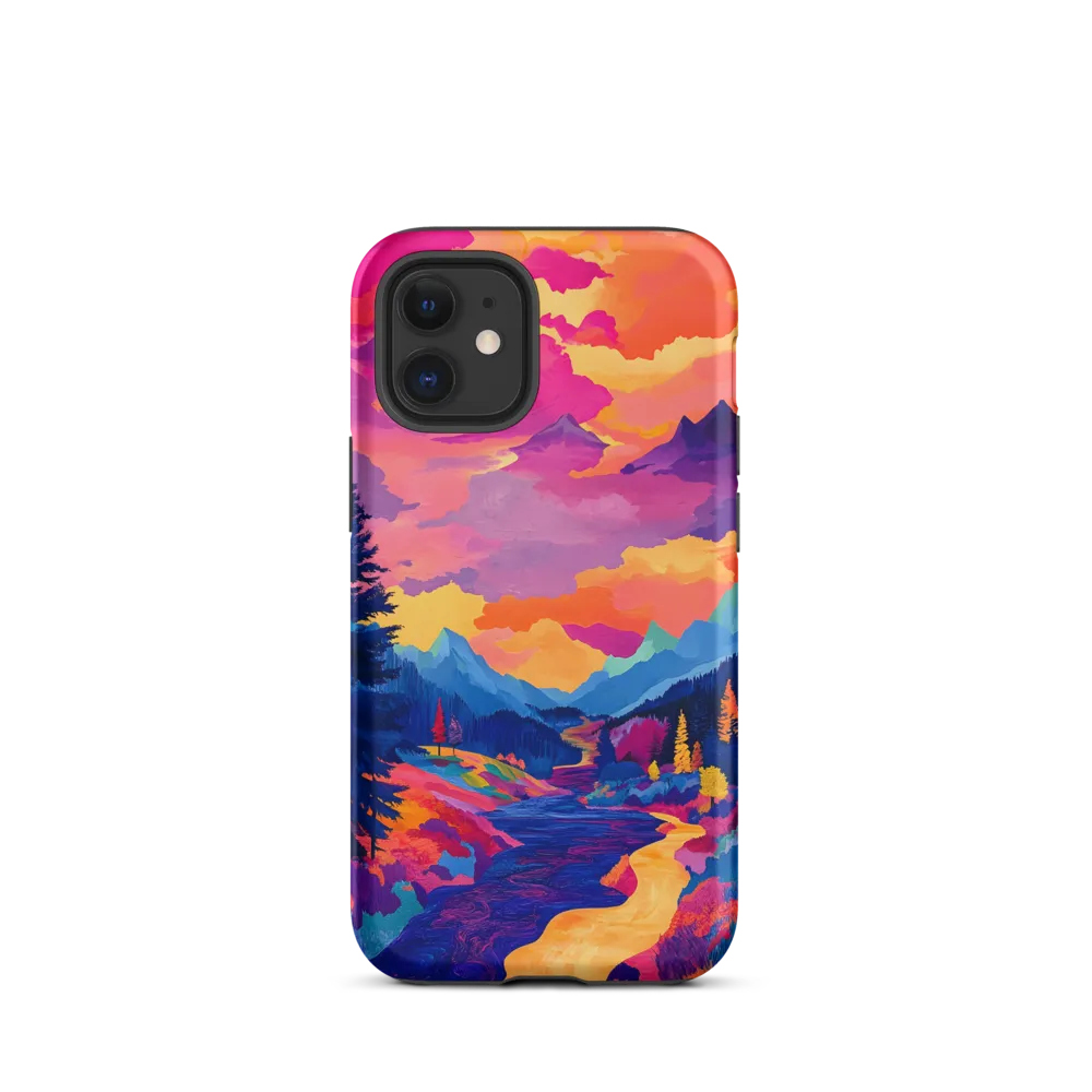Radiant Serenity: A Surreal Landscape | Phone Case |  12 mini | Tough Case | Matte