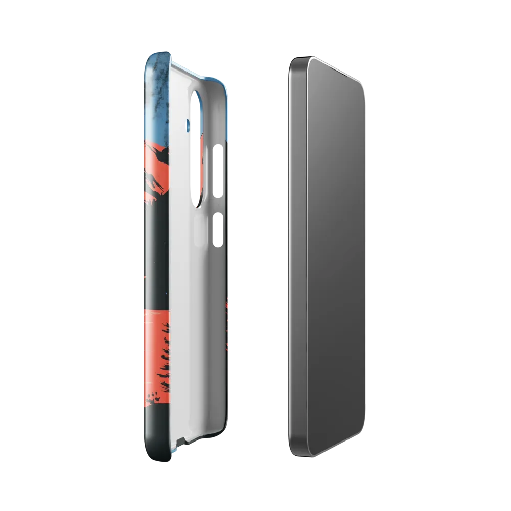 Serenity in Contrast | Phone Case |  S24 | Snap Case | Glossy