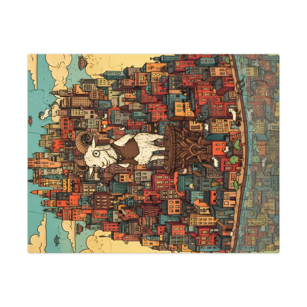 City Guardian 
 Jigsaw Puzzle in Tin Box