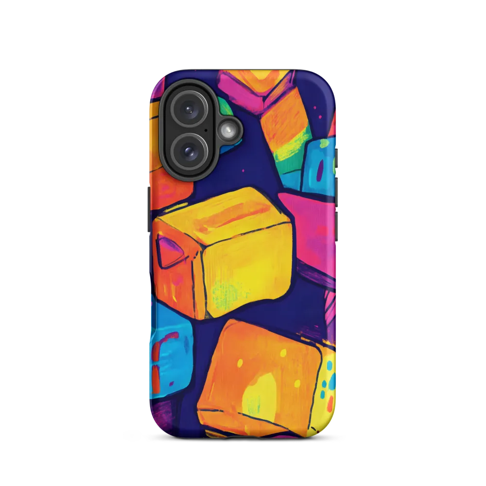 Vibrant Shapes of Joy | Phone Case |  16 | Tough Case | Matte