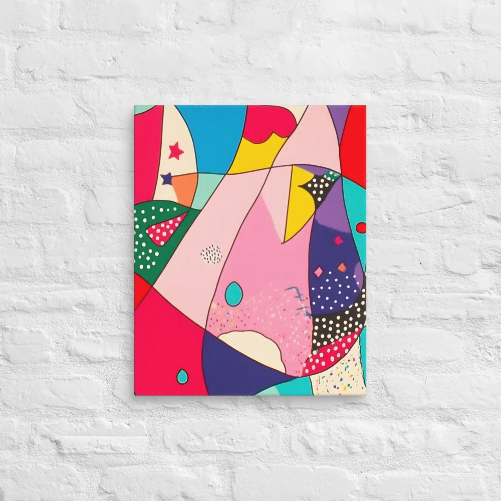 Playful Geometry in Color | Canvas | 16″×20″