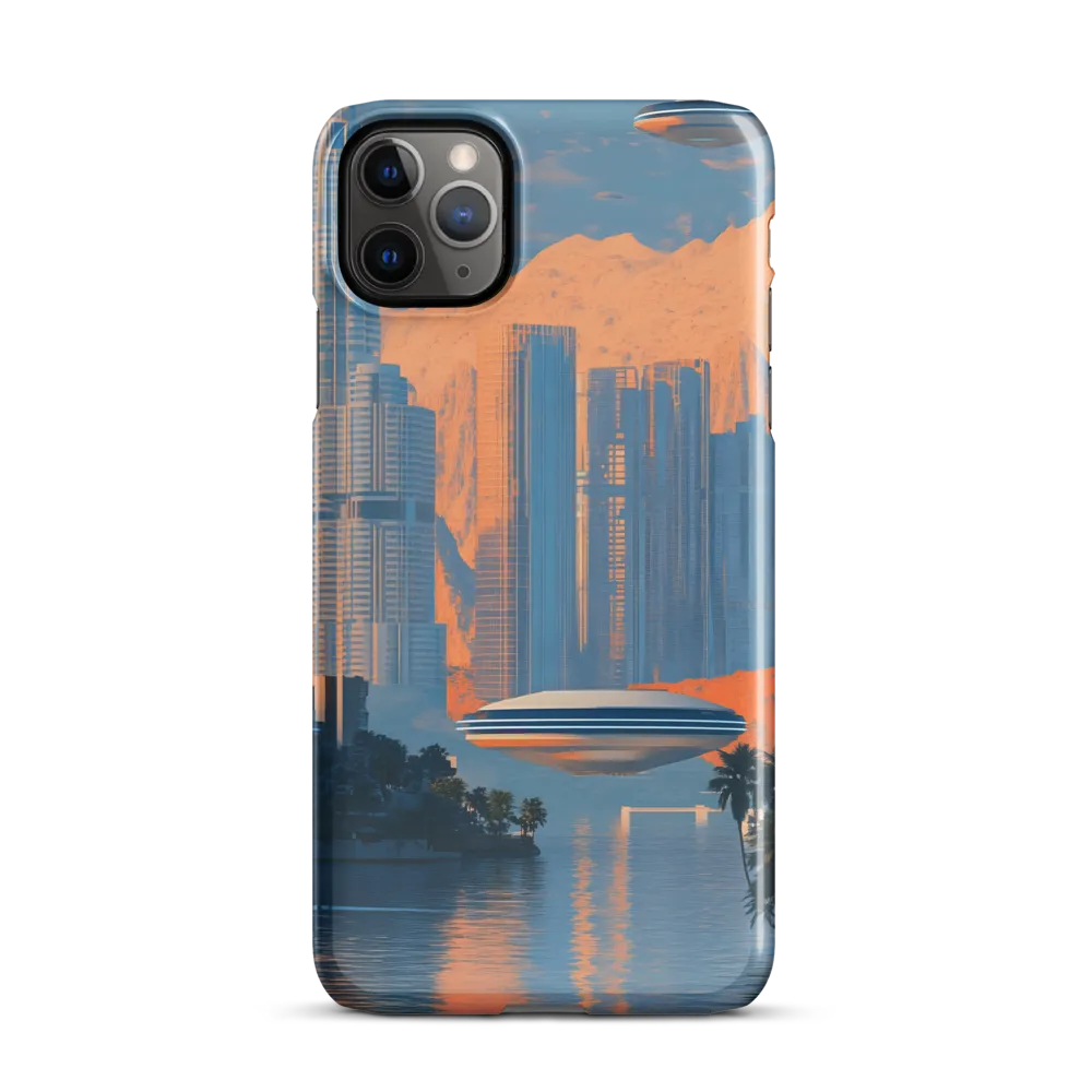 Futuristic Horizons: A Sci-Fi Cityscape | Phone Case |  11 Pro Max | Snap Case | Glossy