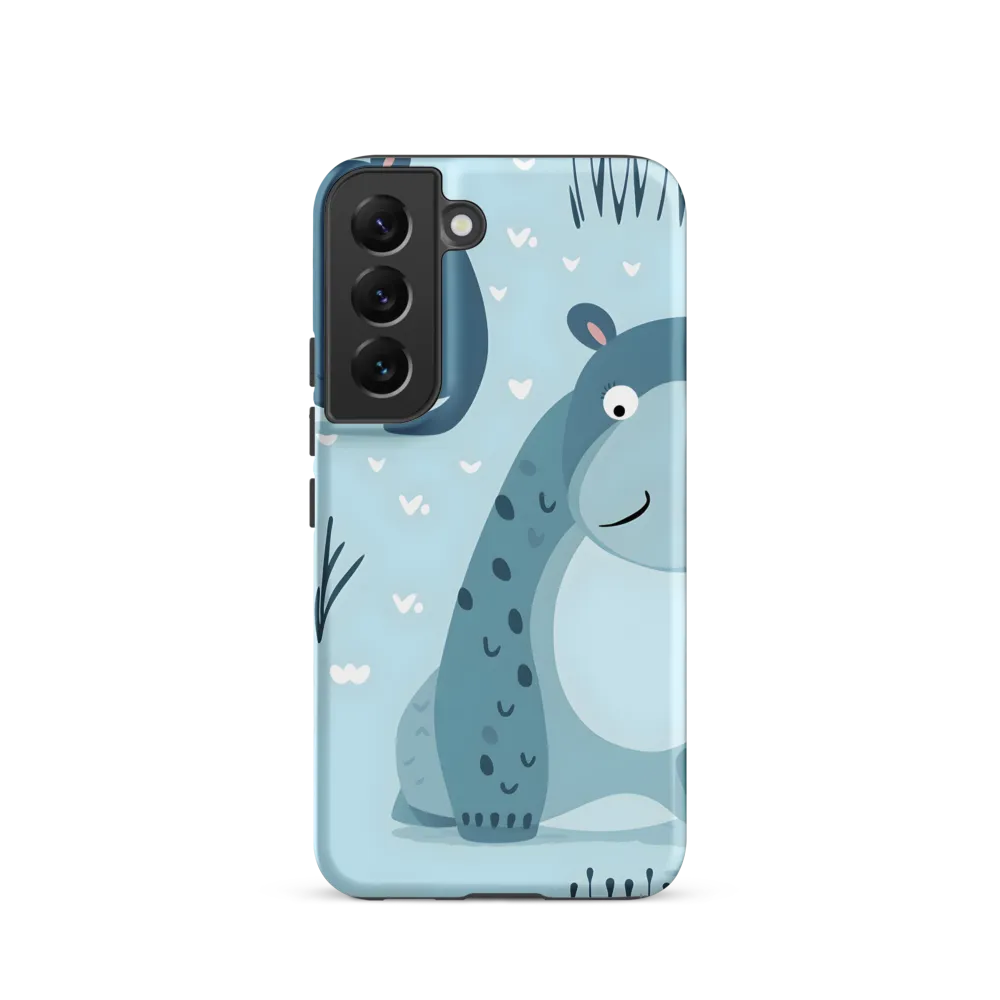 Whimsical Hippo Delight | Phone Case |  S22 | Tough Case | Matte
