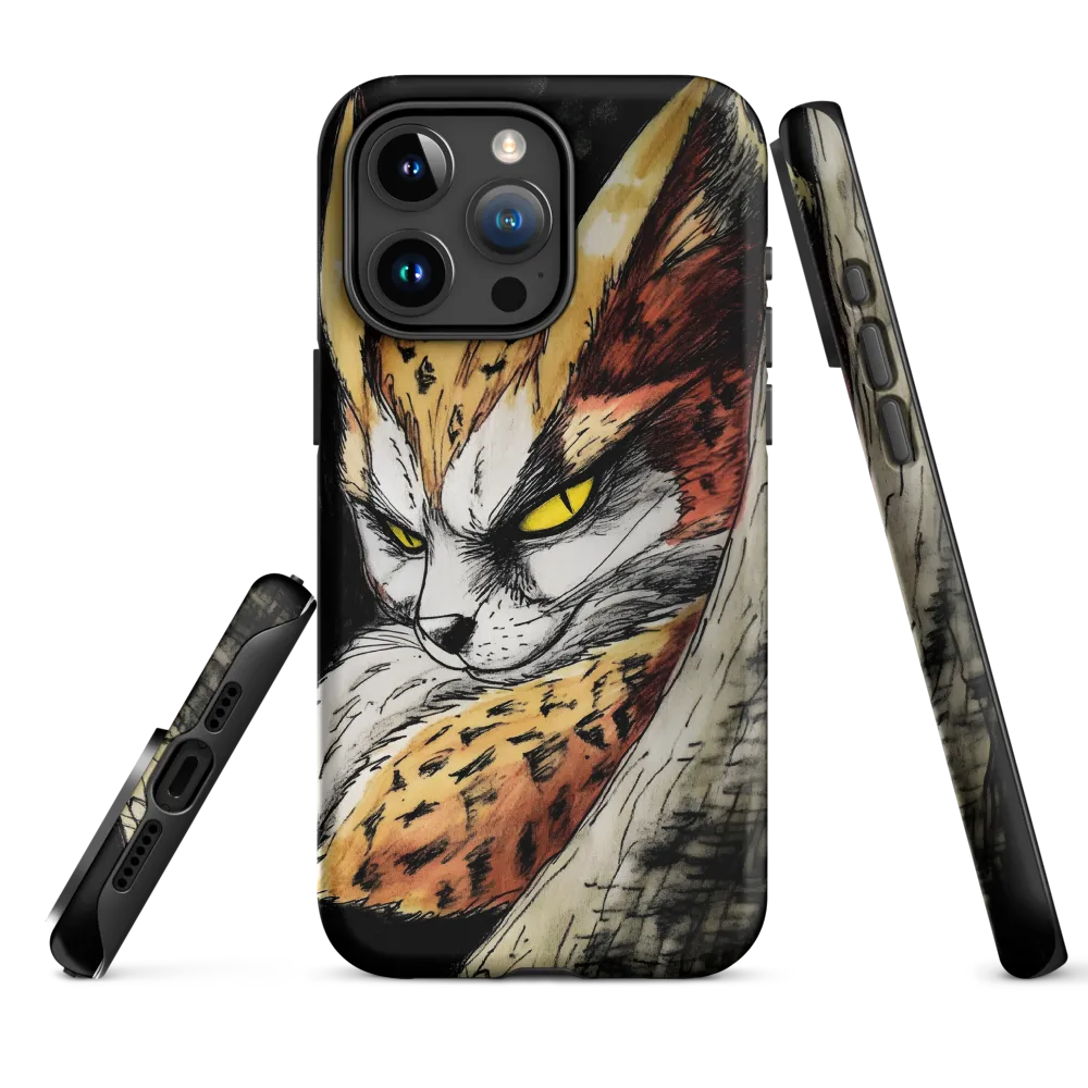 Fierce Gaze of the Wild Cat