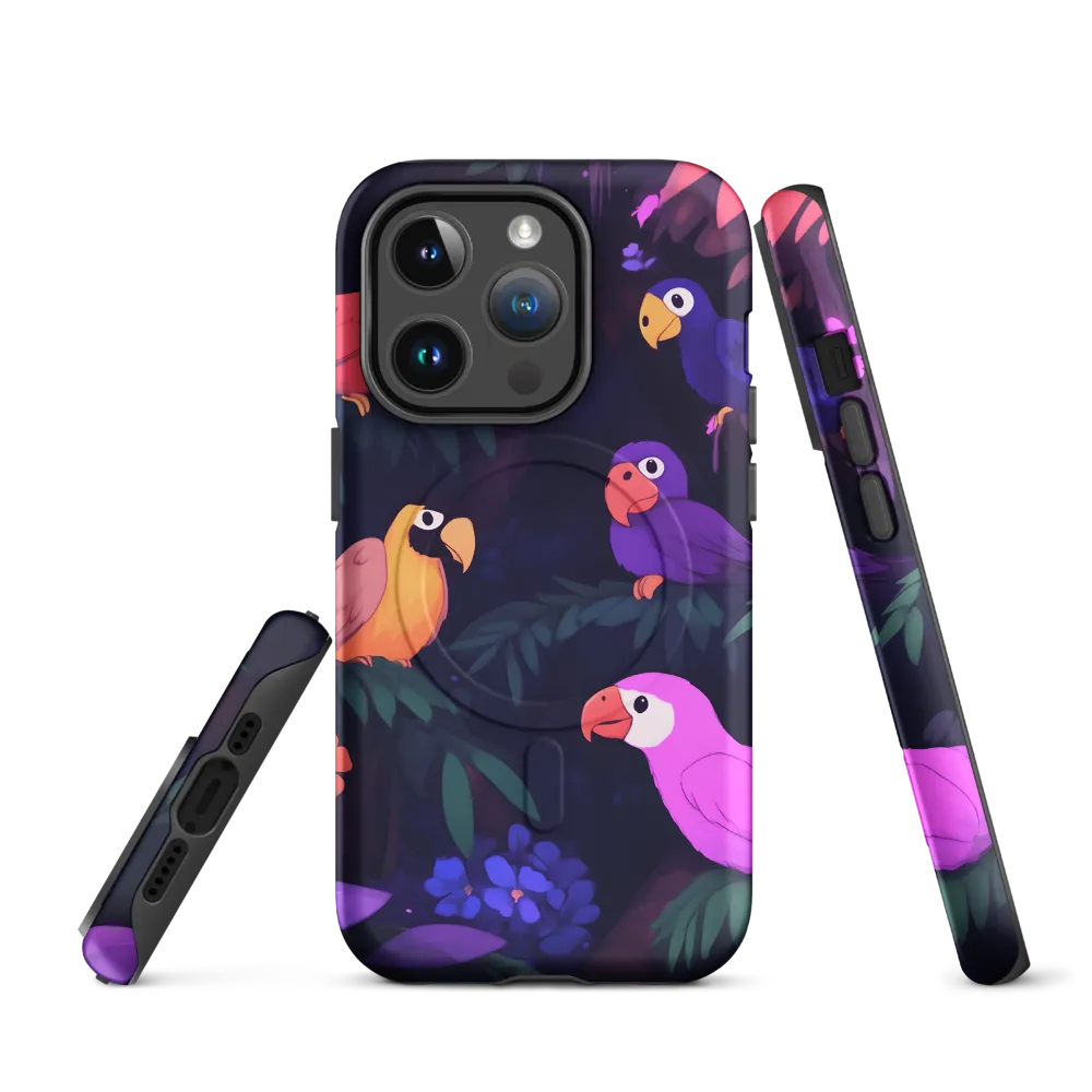 Tropical Parrot Playground | Phone Case |  14 Pro | MagSafe® Tough Case | Matte