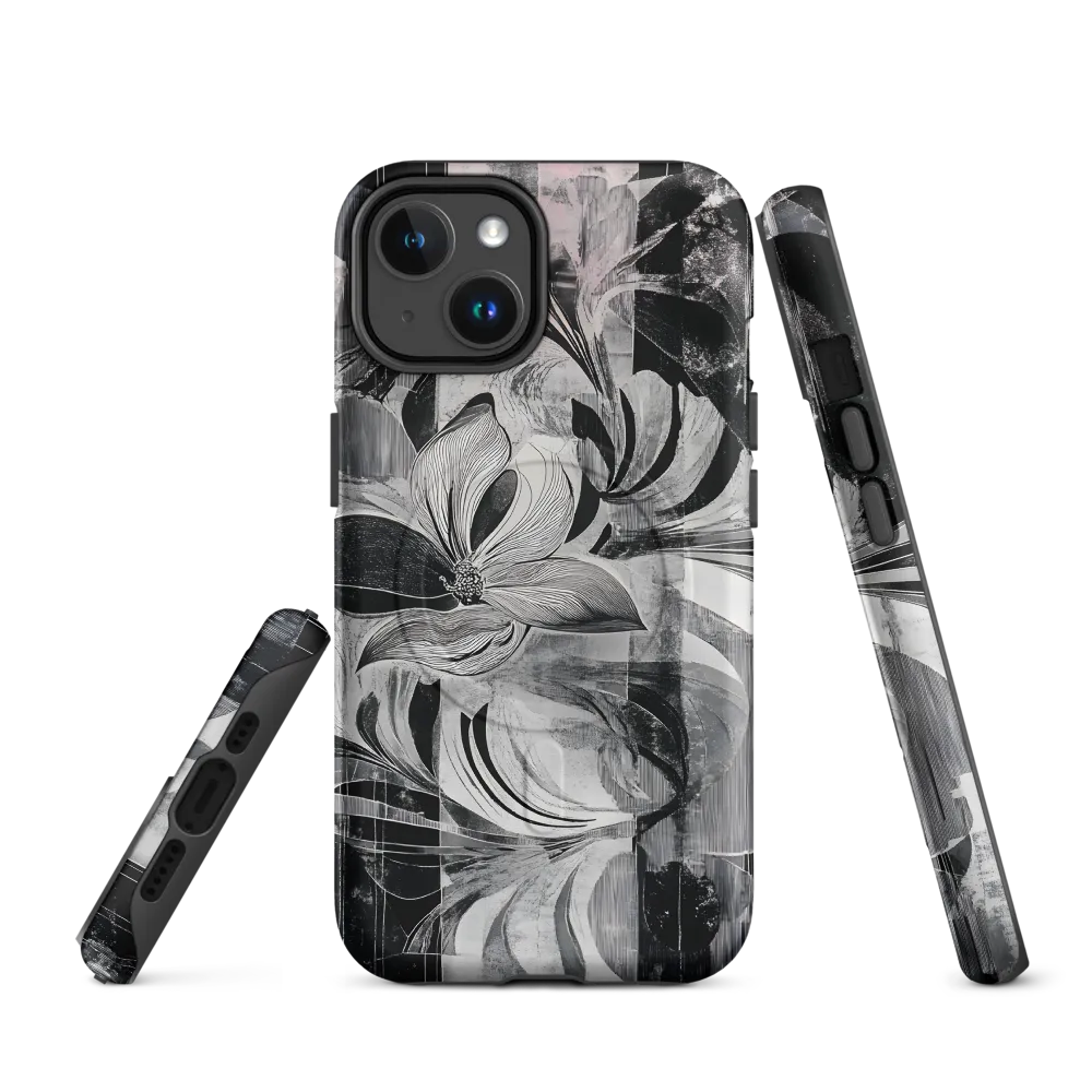 Floral Fusion in Monochrome