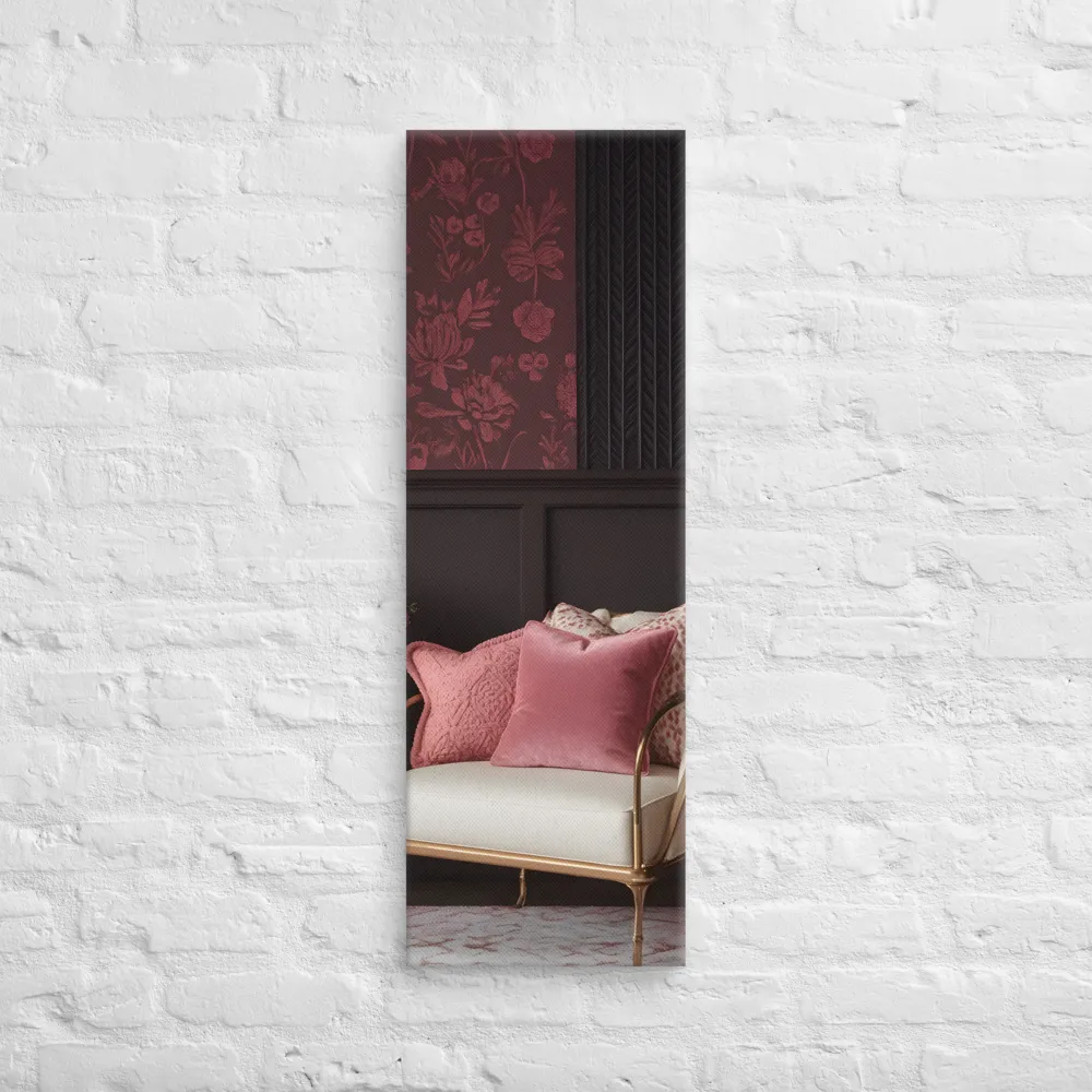 Elegance in Contrast: A Modern Interior Design | Canvas | 12″×36″