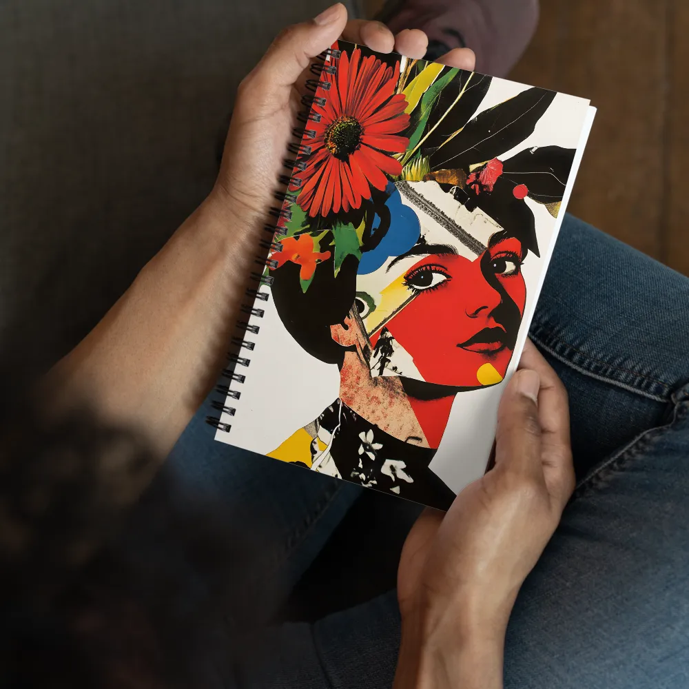 Vibrant Portrait of Femininity | Spiral Notebook