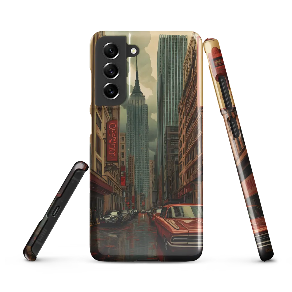 Nostalgic Cityscape: Reflections of a Forgotten Era | Phone Case |  S21 FE | Snap Case | Glossy