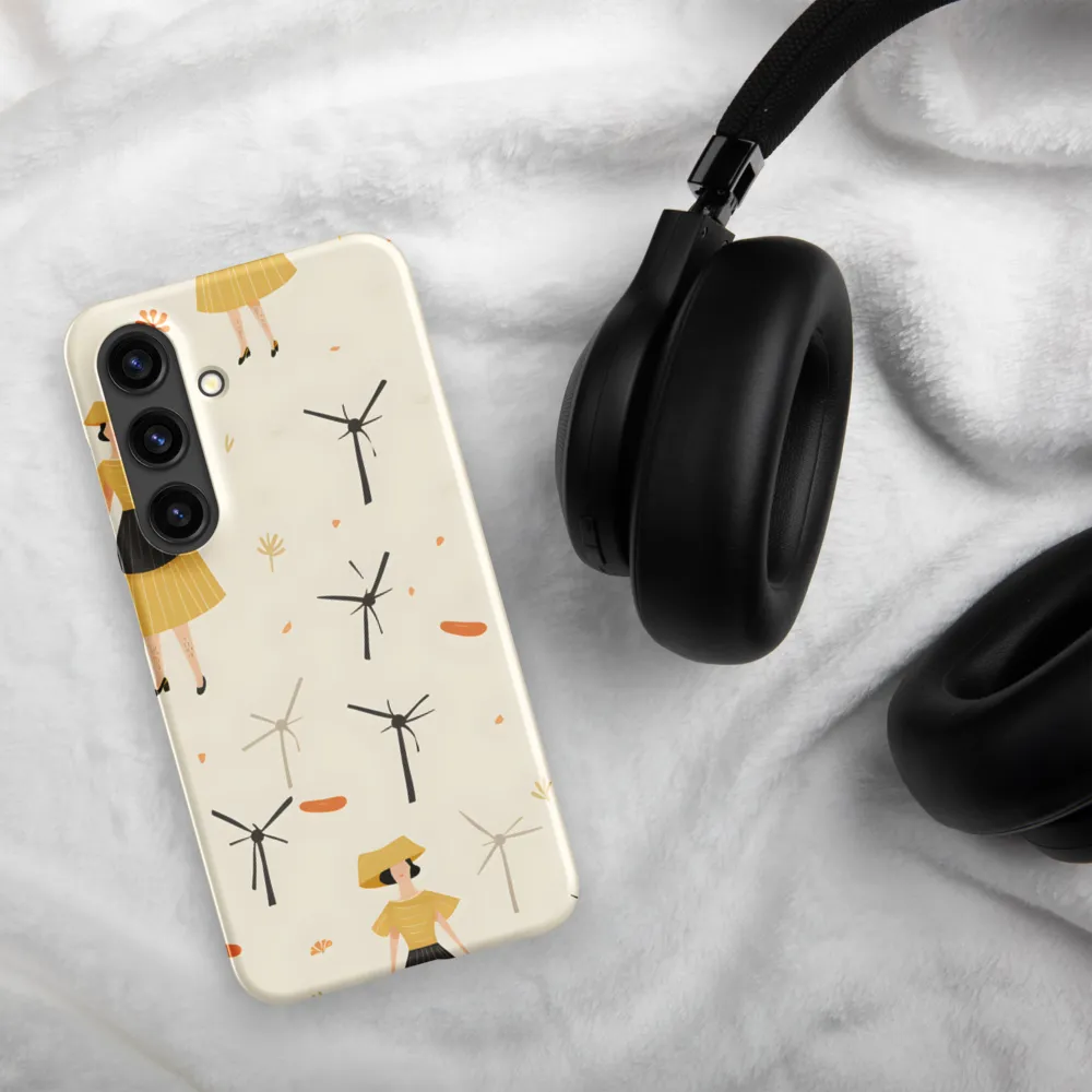 Whimsical Patterns of Nature and Femininity | Phone Case |  S24 | Snap Case | Matte