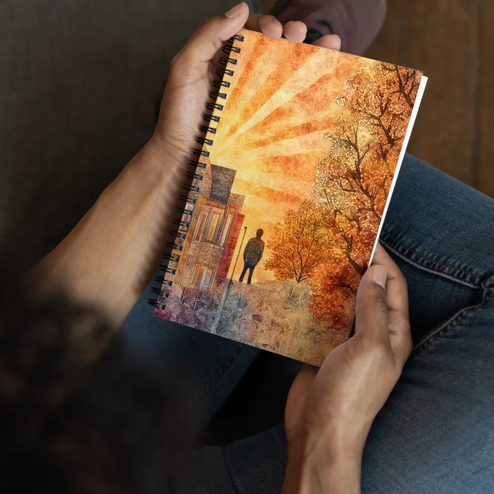 Golden Moments of Reflection | Spiral Notebook