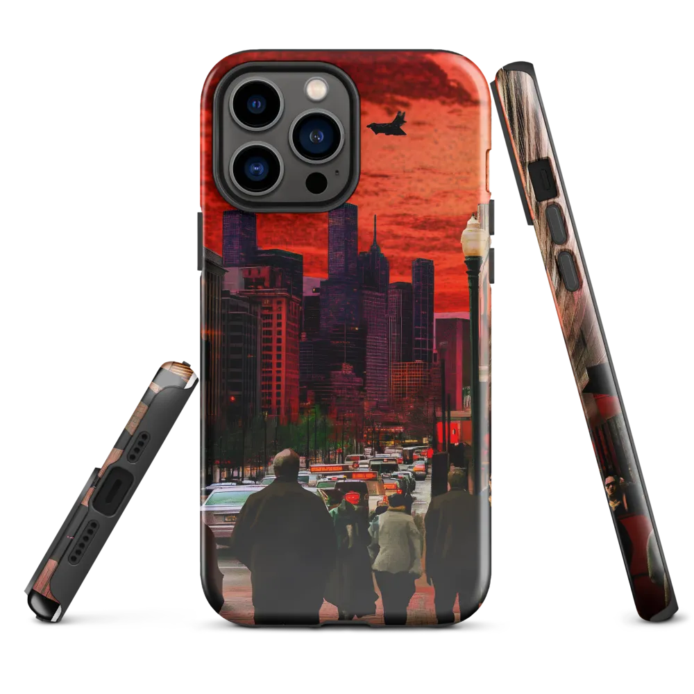 Urban Reverie: Stratospheric Shadows | Phone Case |  13 Pro Max | Tough Case | Glossy